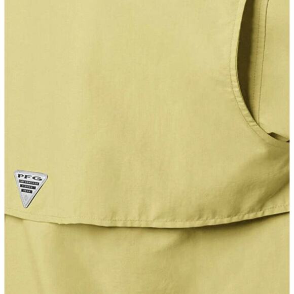 NWT Columbia Bahama II Long Sleeve Sunlit Yellow Button Down Shirt XXS - Picture 5 of 8